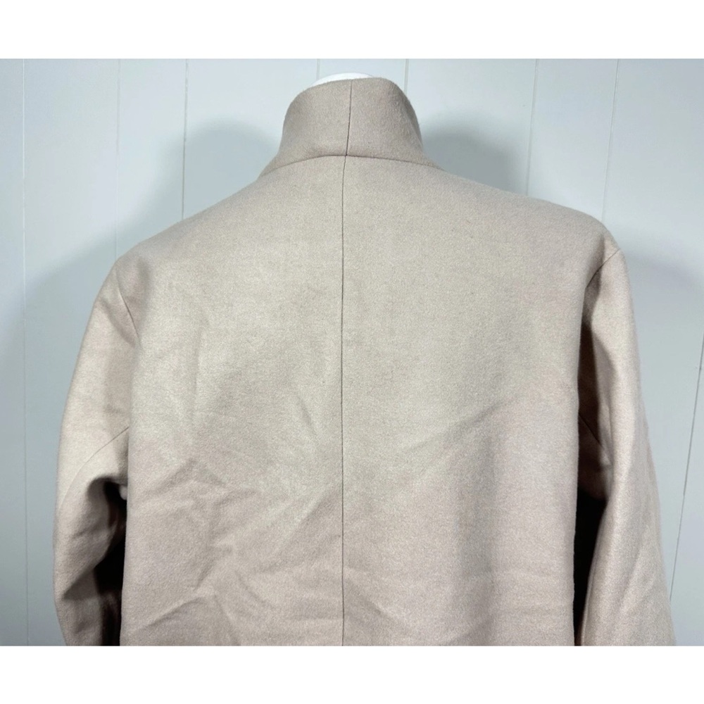 NEW Old Navy Women's Beige Long Dress Coat Size 2XL  Tall Button Up Pockets - Picture 7 of 13